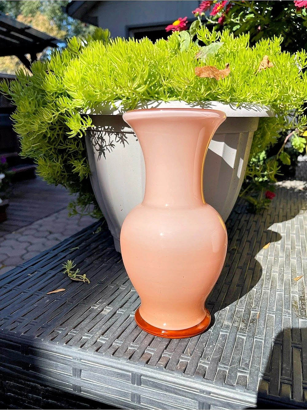 Laslo Miksa Pink Glass Vase